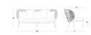 Kodo lounge sofa