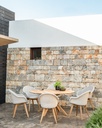 Edgard dining chair teak base