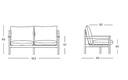 Oda lounge sofa 2,5S