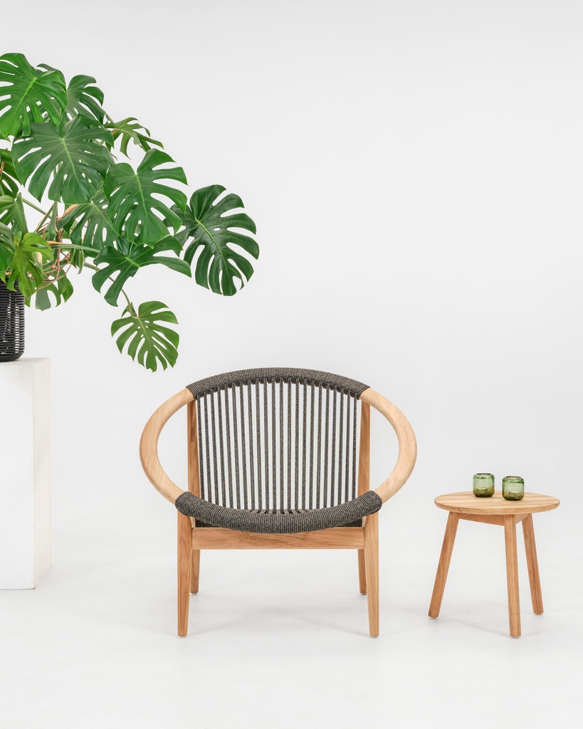 Frida lounge chair (Teak Anthracite)