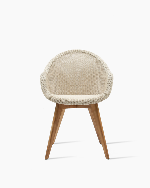 Edgard dining chair teak base (Old lace)
