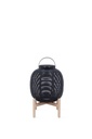 Tika lantern teak base small